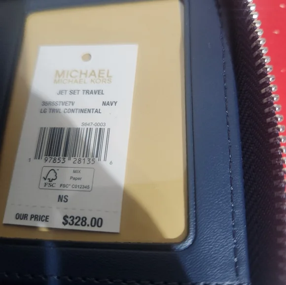 Michael Kors Navy Continental Wallet - Picture 7 of 7